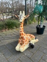 Goodyz - Animaux de la jungle - Girafe - couchée - L - 65 cm de haut - couleur originale