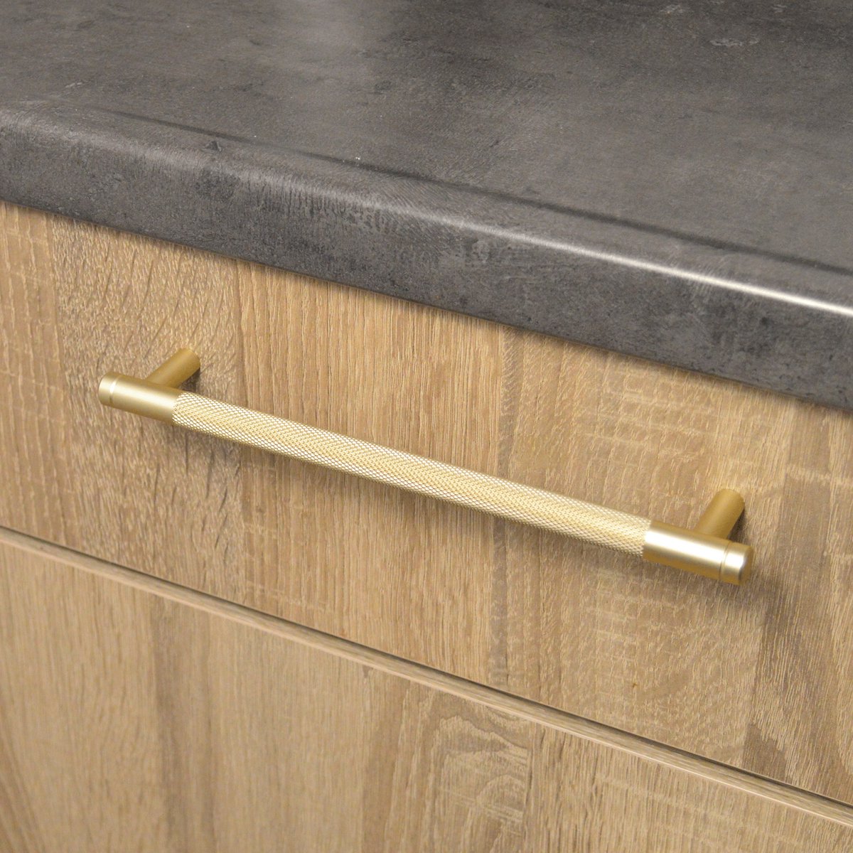 Handgreep - VNSTRA Dubai - Handgreep Champagne Goud - 128mm - Moderne Design Greep - Keukengreep Champagne Goud - Strakke Meubelgreep