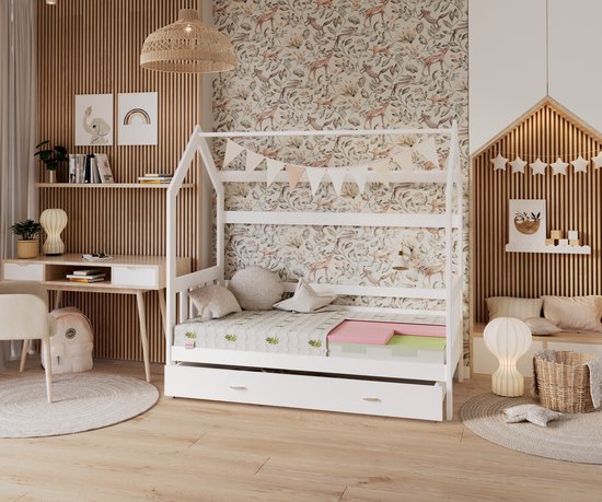 FDM® PARMA 4KIDS Babymatras 80x200 cm - Koudschuim Baby Matrassen - Hoogte 15 cm H2 en H3 - Visco - Aloevera - Dubbelzijdig - Afritsbaar hoes wasbaar - Bestand tegen schimmels en andere allergenen - Öko-Tex gecertificeerd