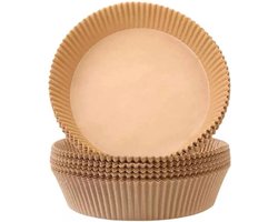 Airfryer bakpapier - 100 stuks - Airfryer accessoires - 20 cm - geschikt voor elke airfryer - XL & XXL - Bakjes -