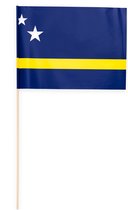 10 drapeaux en papier 20 x 30 centimètres Curaçao