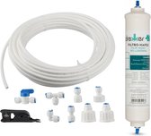 watertoevoerleiding set + filter vervanging voor Samsung DA29-10105J HAFEX/EXP voor koelkast-15 m-flexibele slang-geschikt voor waterreinigers-fonteinen enz-uitgerust met accessoires voor omgekeerde osmose-systemen
