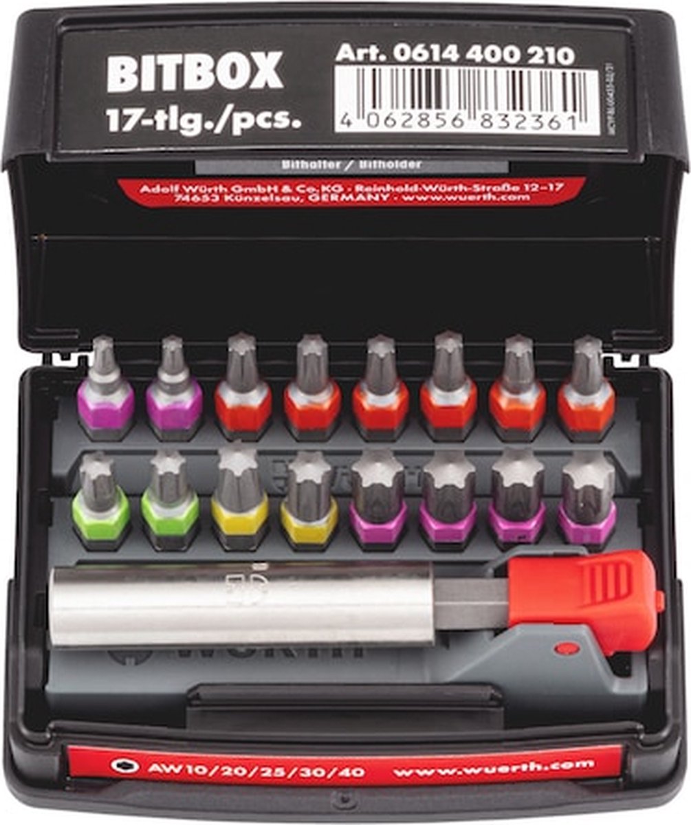 Wurth - Bitbox, maat 2 17-delig - Bitbox, maat 2 17-delig -