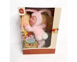 Anne Geddes pop | Baby Konijn rose | 23cm