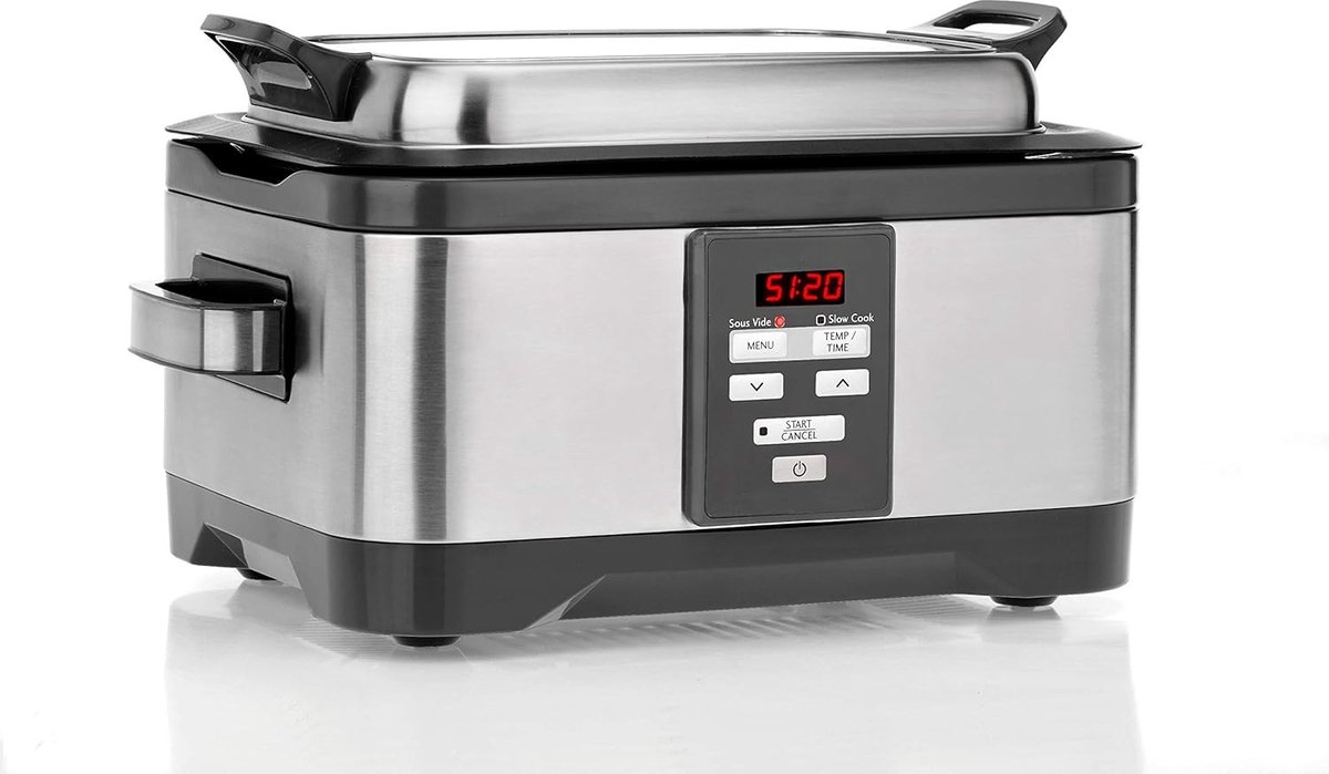 Afbeelding 3 van Slowcooker met Timer - Programmeerbare slowcooker - Elektrische slowcooker - Digitale slowcooker - Binnenpan - Eten