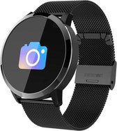 Smartwatch-Trends Q8 - Smartwatch - 24 mm - Zwart/Metaal