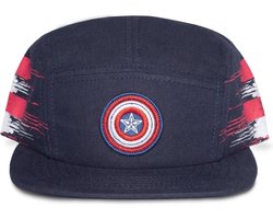 Marvel Captain America - Shield 6 Panel Snapback Pet - Zwart