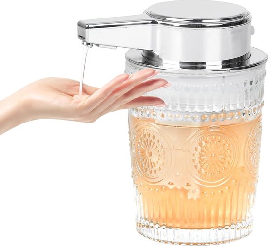 Zeepdispenser, automatisch, glas, elektrische zeepdispenser met sensor Zeepdispenser, automatisch, glas, elektrische zeepdispenser met sensor