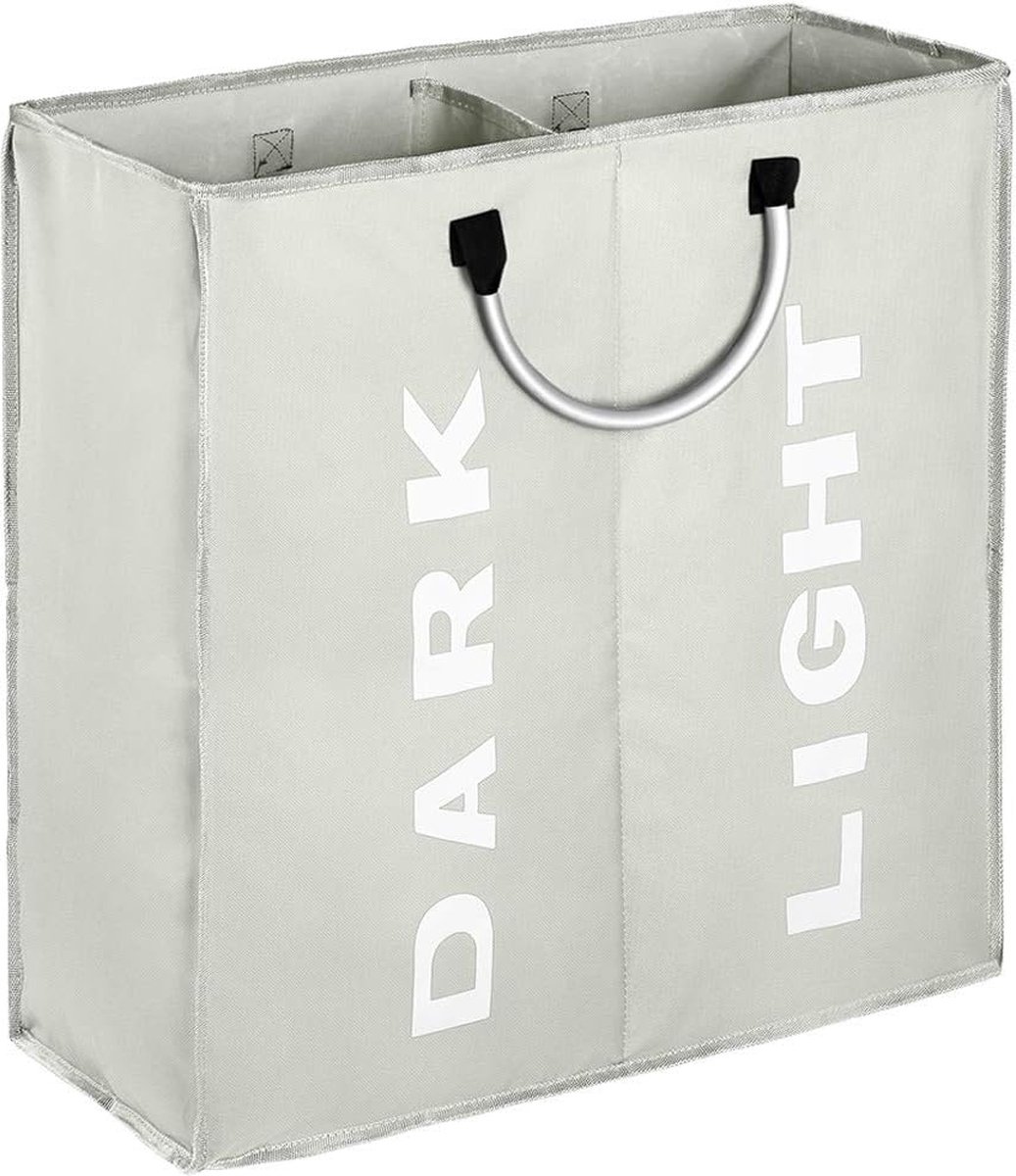 Goodivery ® Opvouwbare Wasmand met Dubbele Aluminium Handvatten en Grote Capaciteit