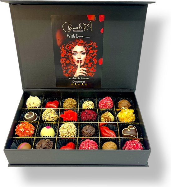 ChocolaDNA with love – 25 handgemaakte chocolades en chocolade truffels