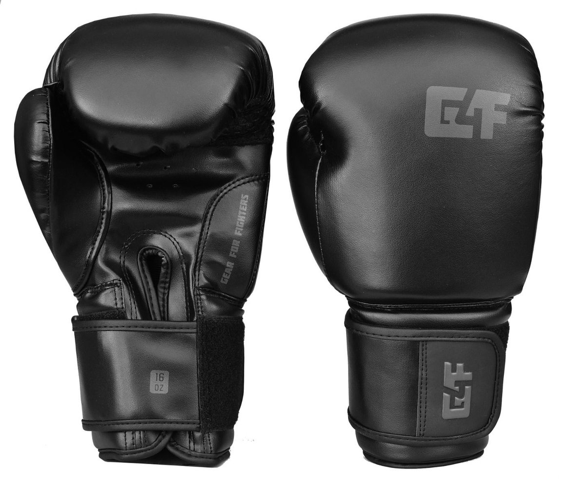 G4F - Bokshandschoenen - Kickboks Handschoenen - en Starter - Zwart/Grijs - 16 Oz