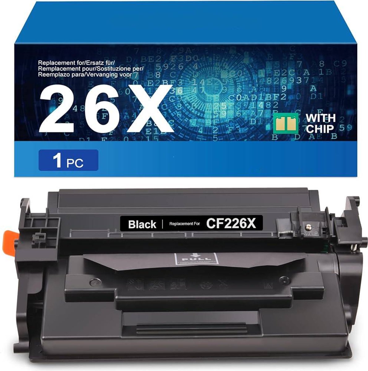 Geschikt voor HP 26X / CF-226X Toner cartridge Zwart - Geschikt voor HP LaserJet Pro M402DN - M402DNE - M402DW - M402N - M426DW - M426FDN - M426FDW