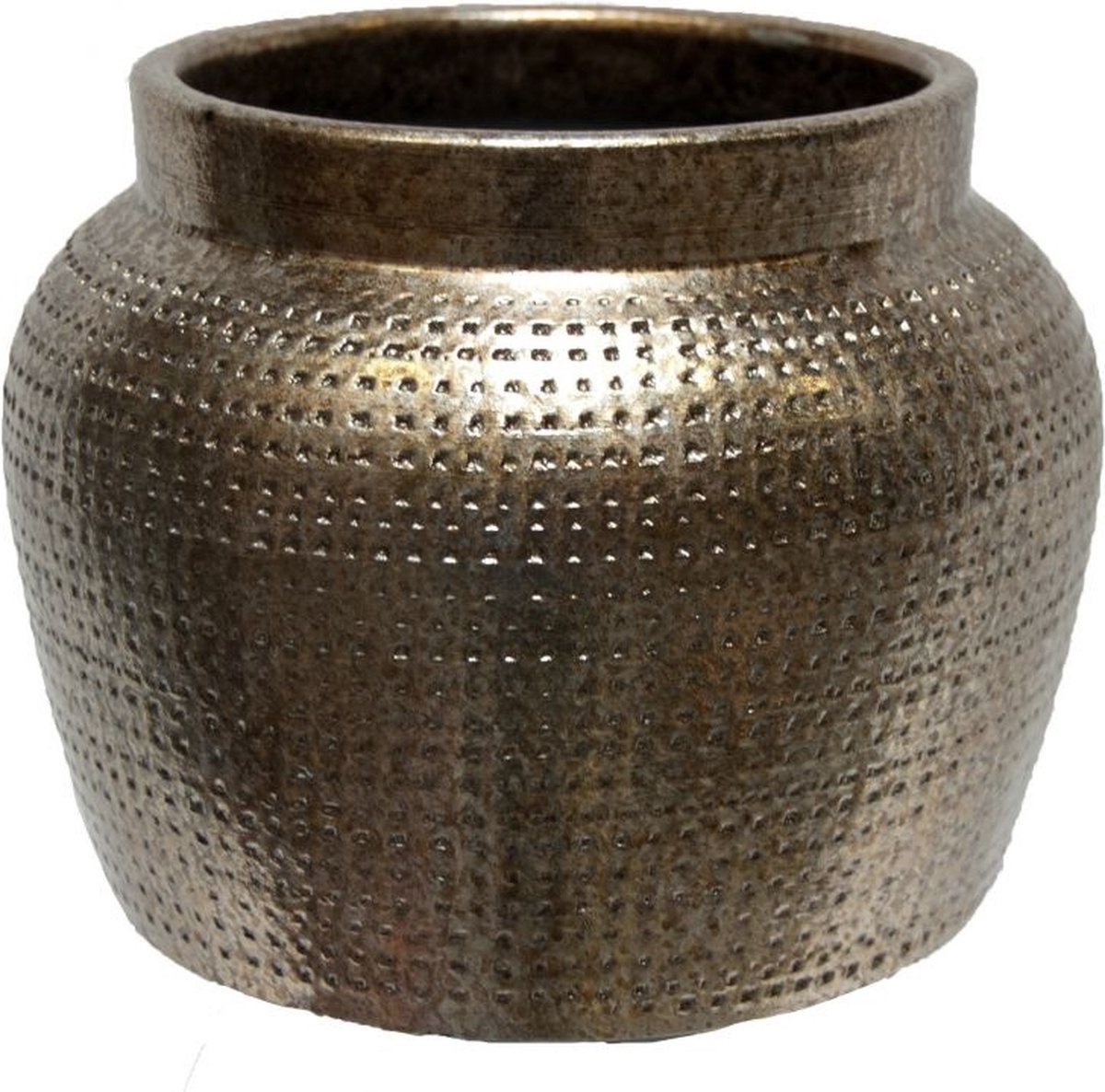Marrakesh pot goud zilver d18 x h14 cm