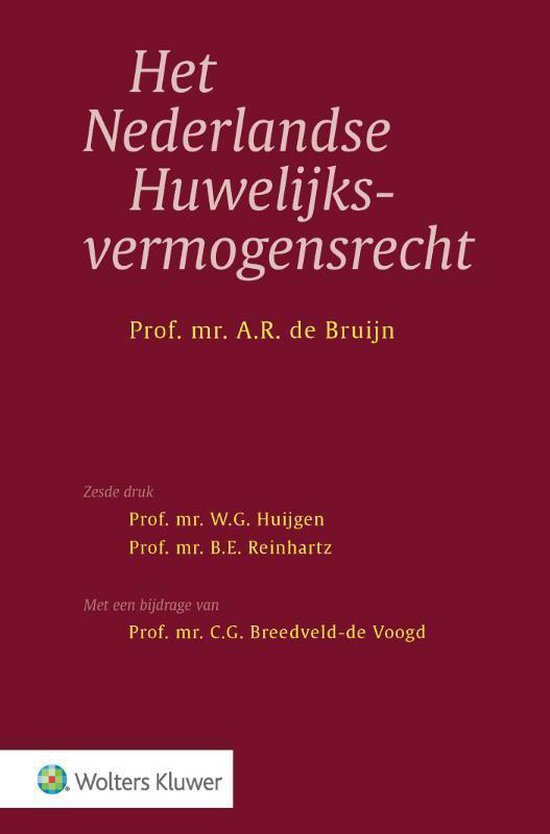 Huwelijksvermogensrecht week 1 - ALLES (lit., arresten, hc's)