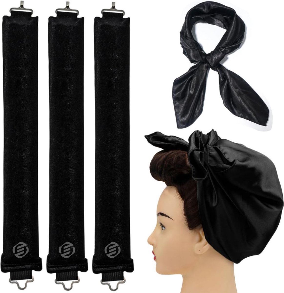 Heatless Curls - Haar Kruller - Haarkruller - Krullen zonder Warmte - Krullen zonder Hitte - Krullend Haar Producten - Haarrollers - Krulspelden - Heatless Curls Tool - Heatless Curler