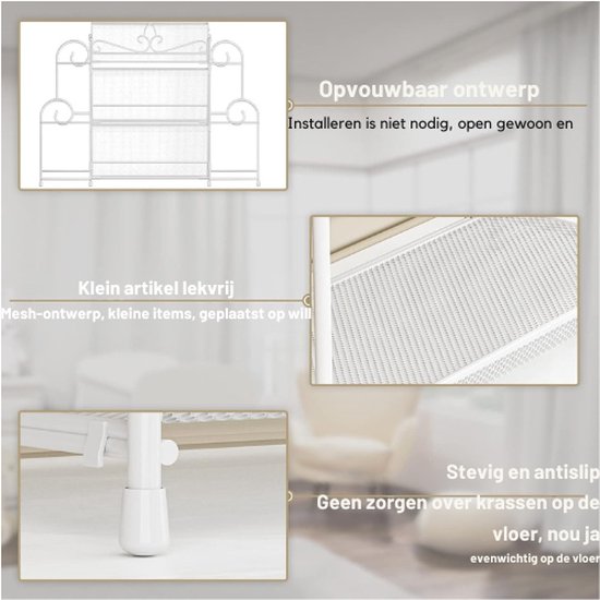 Organisateur Maquillage 3 Niveaux Ambre - Rangement Cosmétiques Salle De Bain Et Coiffeuse