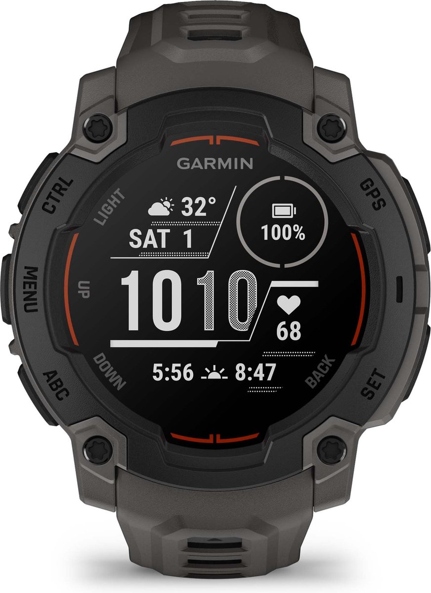 Garmin Instinct E, 45 mm, Black Bezel with Charcoal Band, WW