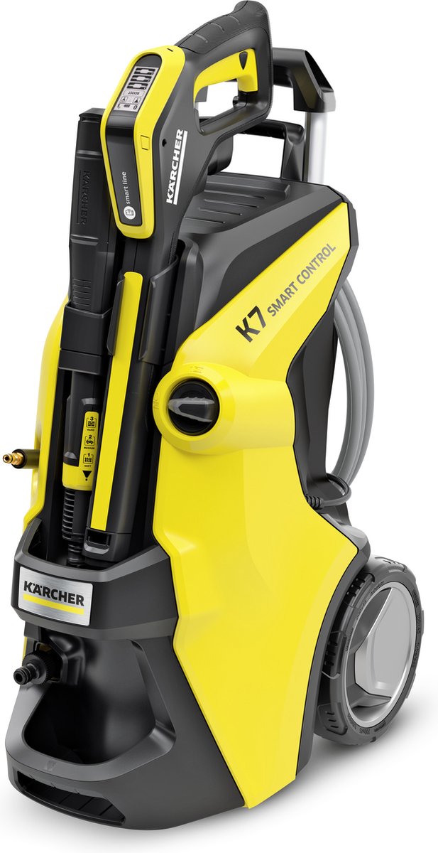 Kärcher K 7 Smart Control Flex Hogedrukreiniger - PremiumFlex hogedrukslang - 180 bar - 600 l/u - 60 m²/u - Geschikt voor oa. auto - terras - campers - caravans - fietsen - motoren - tuinset en gebieden rondom huis