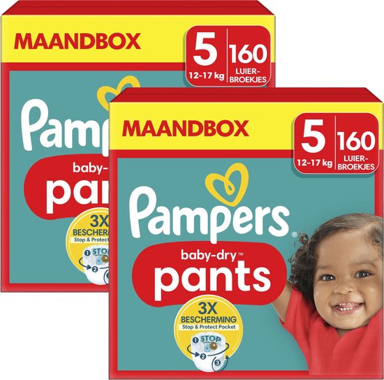 Pampers Baby-Dry Pants S4, 108 Luierbroekjes, Luchtdoorlatende Banen
