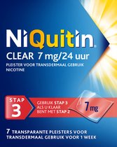 NiQuitin Clear Pleisters 7 mg - Stap 3 - Stoppen met roken - 7 stuks