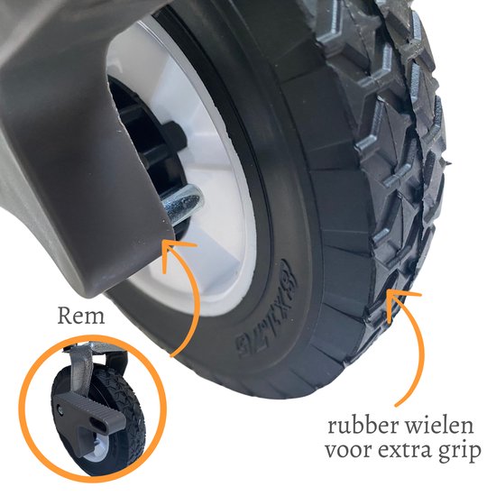 Rijoka - Opvouwbare Bolderkar - Harde bodem - Blauw van Rijoka — afbeelding 5