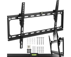 tectake® TV-muurbeugel kantelbaar - VESA max. 600x400 - Voor 81cm-254cm (32''-100") - Draagvermogen tot 70 kg - Beugel voor plat beeldscherm/flatscreen of platte monitor - Zwart