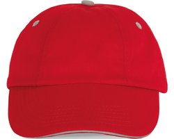 K-up Top - Pet 6 panelen KP036 - Red / Grey - One size