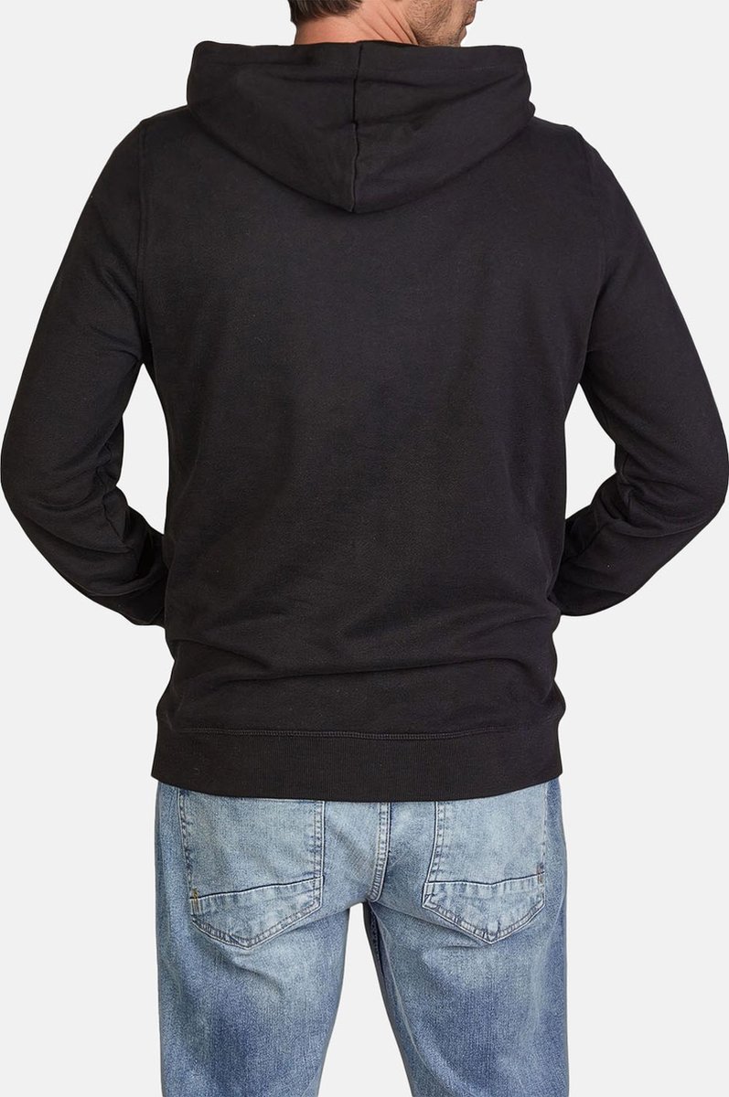 Mustang Heren trui Bennet regular fit Zwart S Volwassenen - gemaakt van 100% katoen - met capuchon
