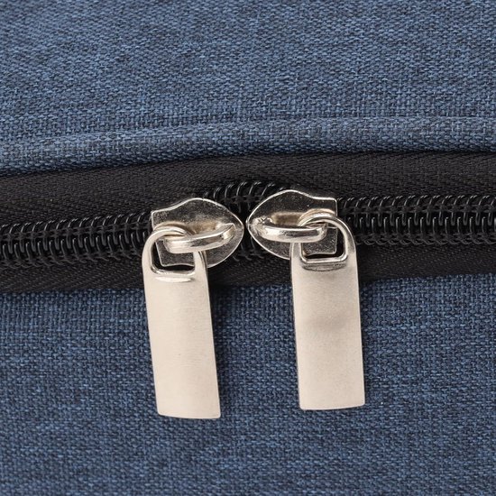 Geïsoleerde lunchtas van 6 liter - Oxford-stof - marineblauw - strandtas . — afbeelding 2