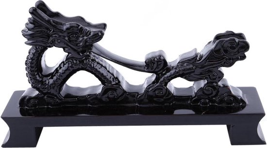 Houten Zwaard Houder Tafel Stand - Zwart