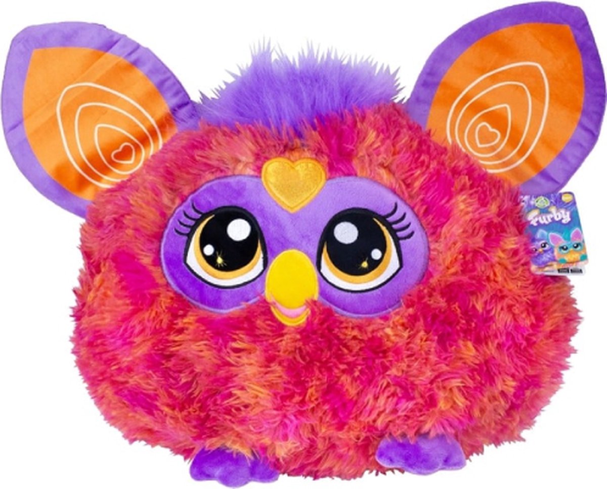 Furby (Rood/Paars) Pluche Knuffel 30 cm - Speelgoed Knuffels voor Kinderen Jongens Meisjes - Furby Tie Dye Furblets - Furbie