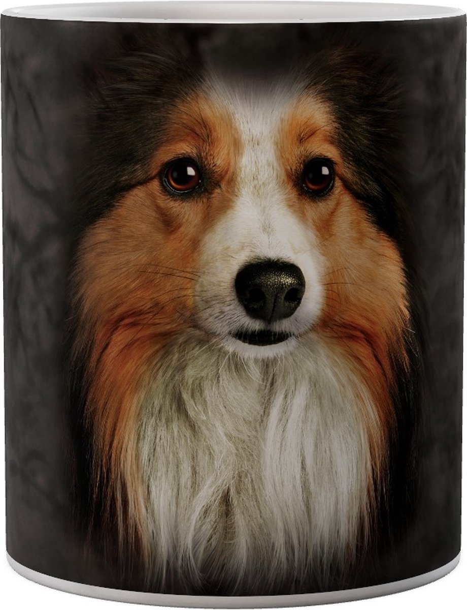 Sheltie Shetland Sheepdog Big Face - Mok 440ml 440