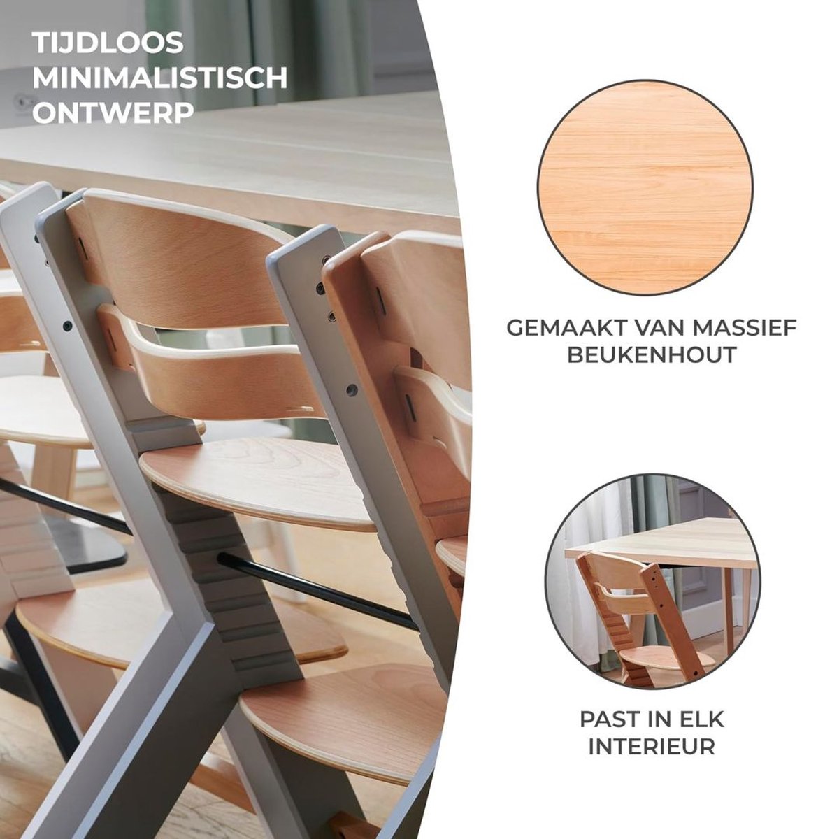 VELTRR® Kinderzetel - Eetstoel Baby 6 Maanden en Ouder - Kinder Eetstoel - Kinderstoel - Inklapbare Eetstoel