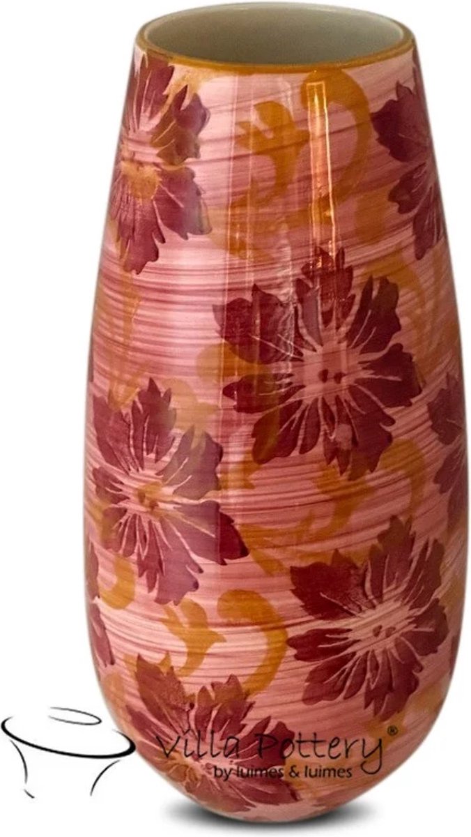 Irishflowers Vaas - Villa Pottery - Decoratie - Woondecoratie - Keramiek - Bloom 5_2 Roze