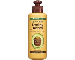 Garnier Loving Blends Avocado Olie & Shea Boter Intens Voedende Leave-In Crème - Zeer Droog, Pluizig Haar - 200ml