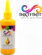 Inktfinity (Y) Yellow | Premium Dye Sublimatie inkt | 100 ml | Geschikt voor alle Epson Printers! (Alleen geschikt voor hittepers!)