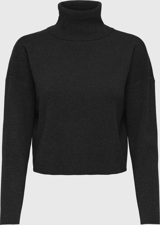 Pull Only Onlama Life LS Rib Rollneck CC Knt 15350404 Noir Femme Taille S