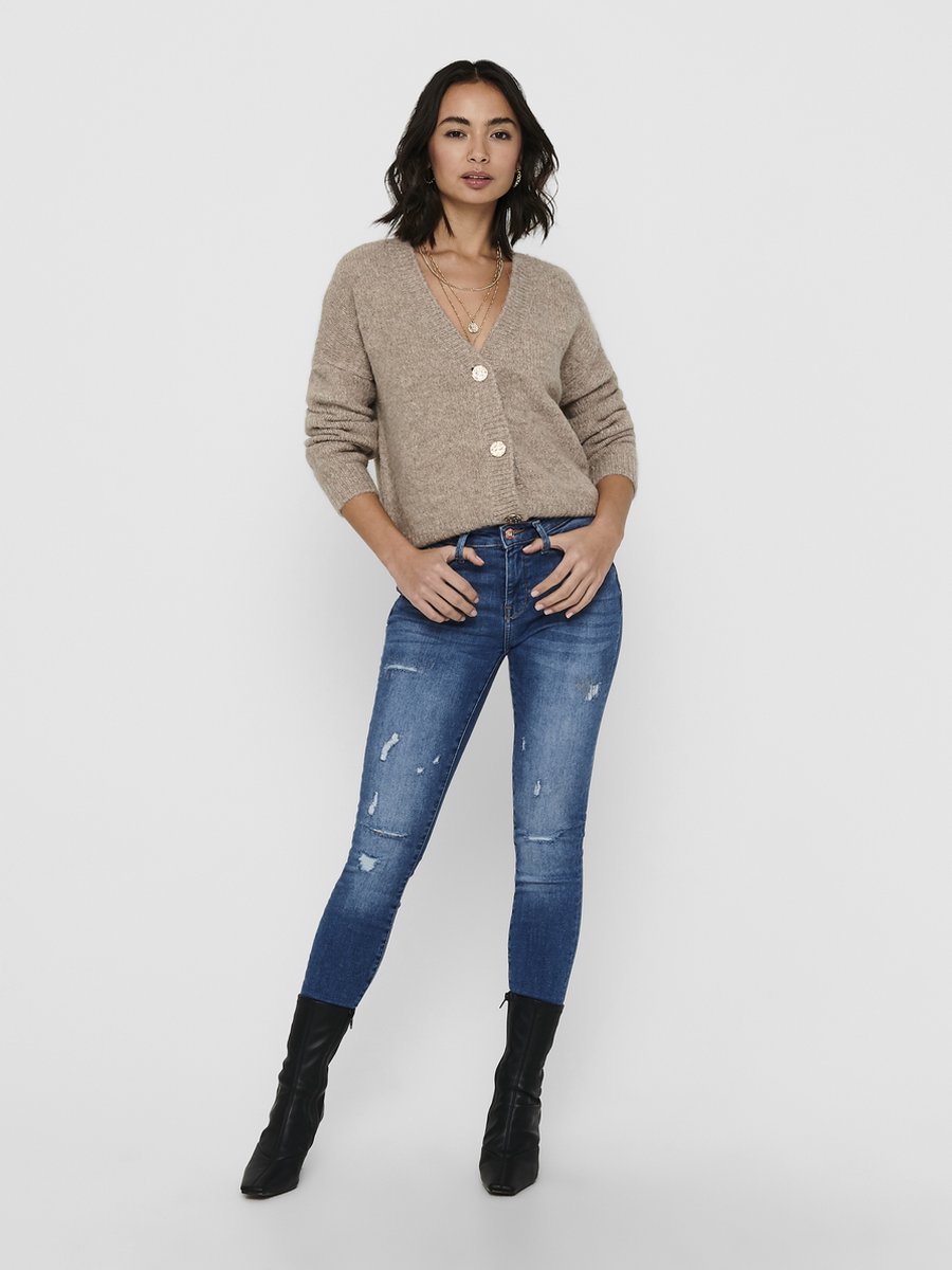 Onyzoey L/s Cardigan Knt 15215618 Woodrose/w Melange