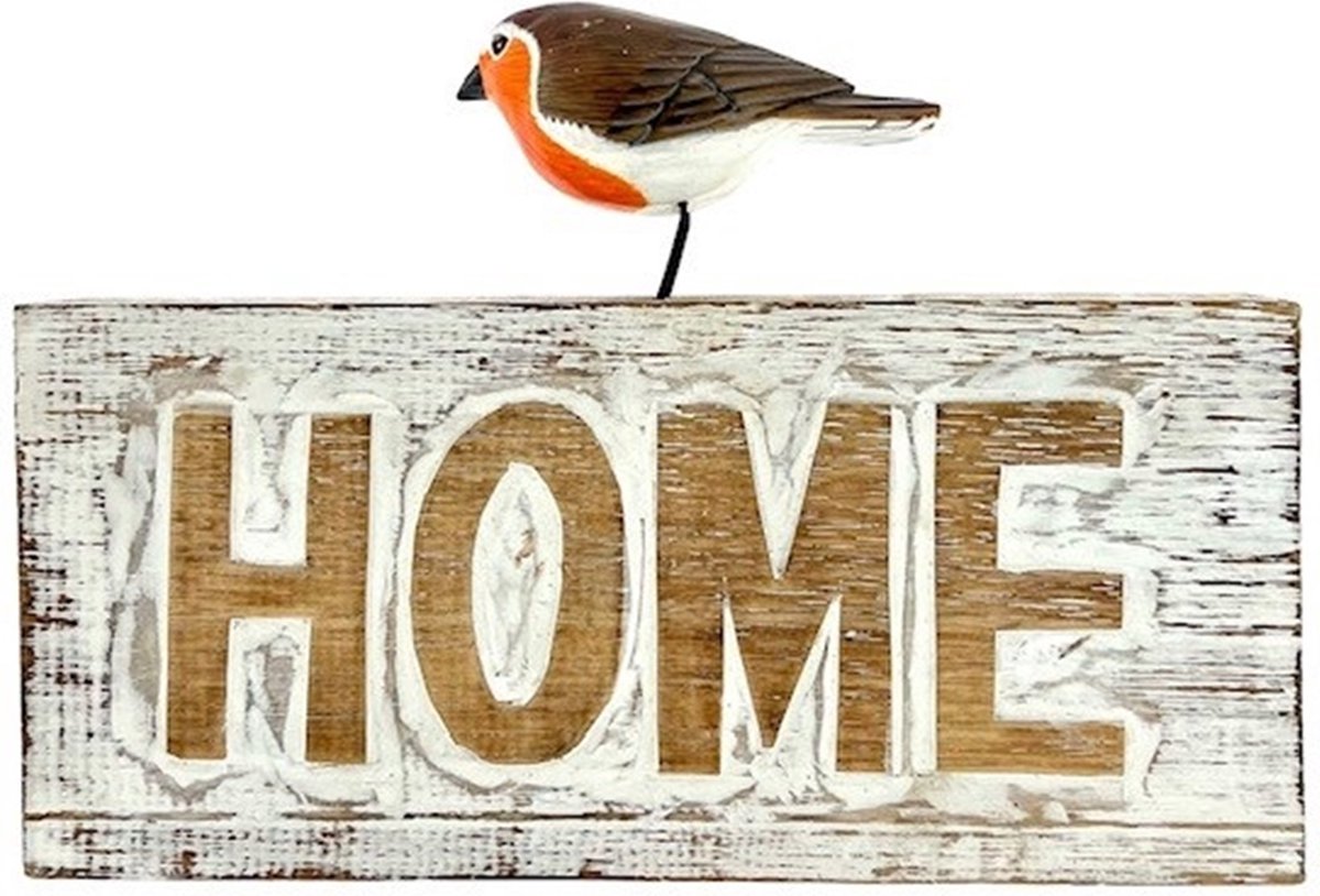 Tekstbord Home Roodborstje