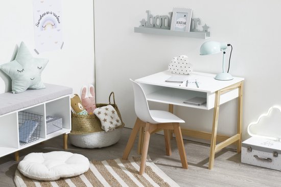 Chaise haute Atmosphera Kids Mini Baya - 55x31x39cm - Wit