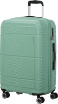 Bol.com American Tourister Reiskoffer -Speedplay spinner (4 wiel) 66/24 TSA - Soft green - 3.5 kg - 65 l aanbieding