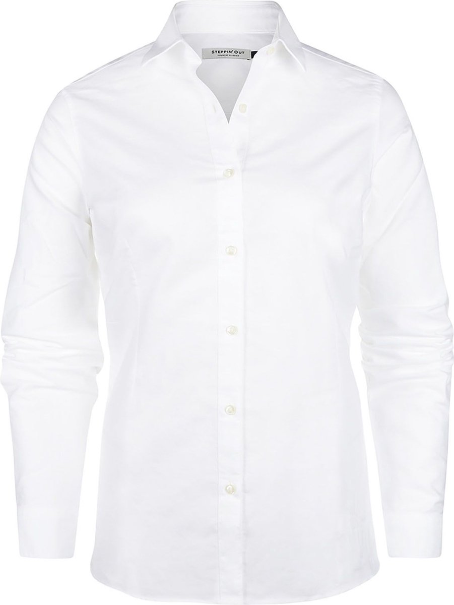 Steppin' Out Blouse Lauren Oxford Wit - Maat S - Heren