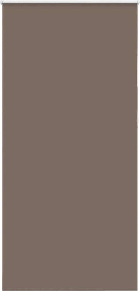 vidaXL - Rolgordijn - verduisterend - koffie - 110x230 - cm - stofbreedte - 105,7 - cm