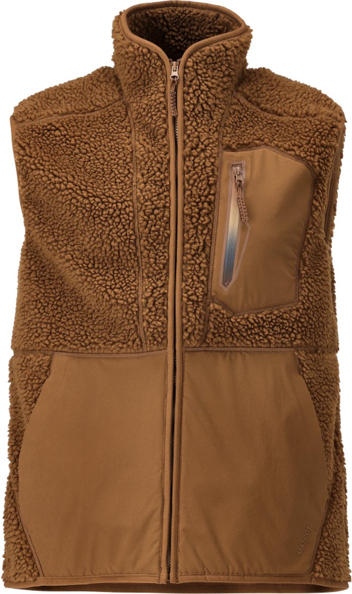 Mascot Customized Bodywarmer met rits 22465-682 - notenbruin - 4XL