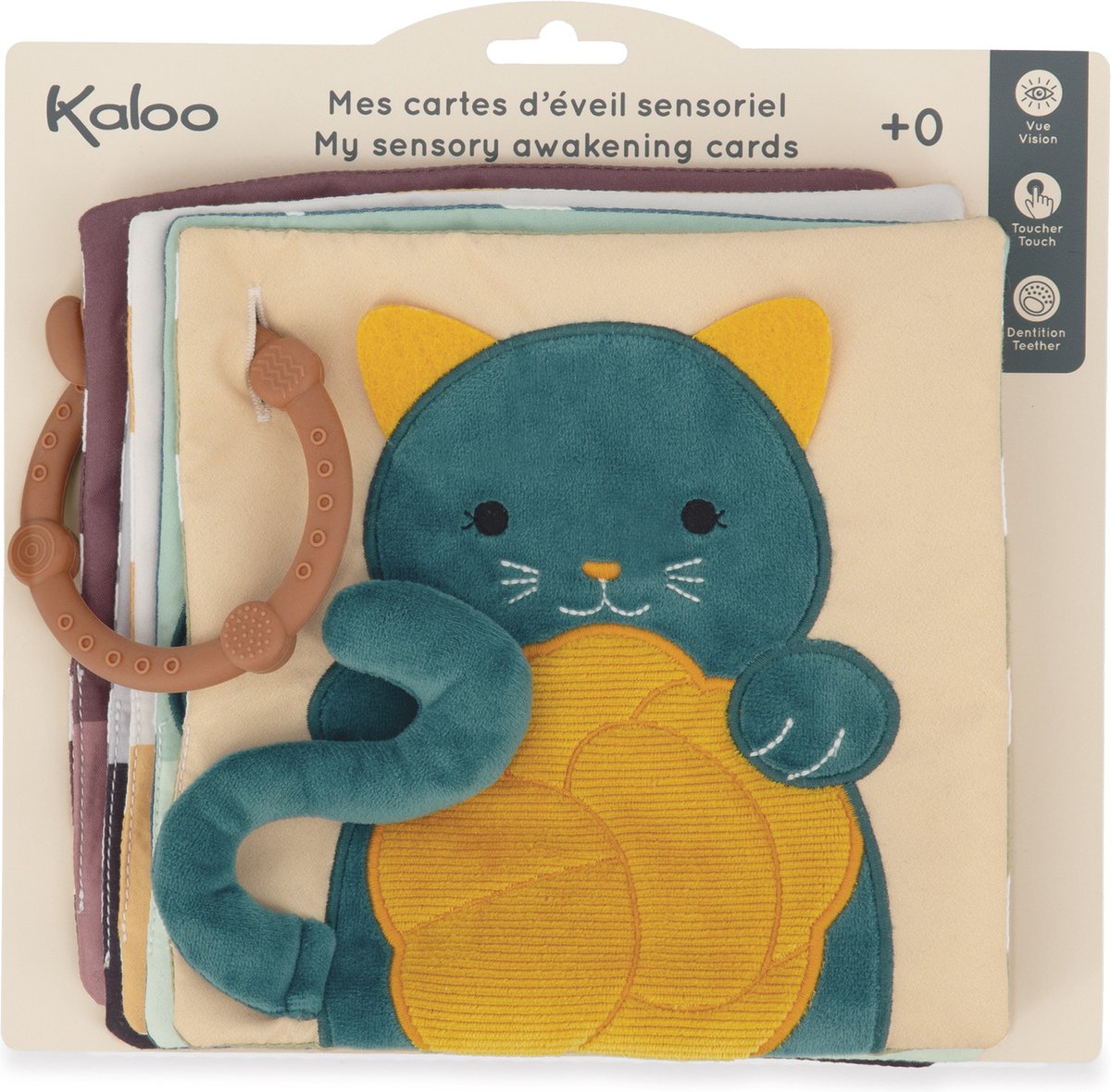 Kaloo Stimuli - Sensorische Kaarten - Babyboekje