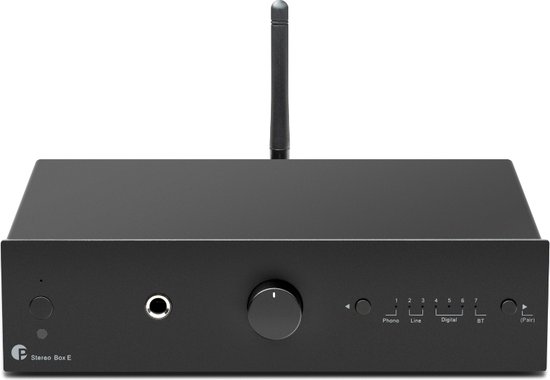 Pro-Ject True Hifi Stereo Set E Phono - Platenspeler - Stereo Versterker - Twee Boekenplank Speakers - Walnoot/Zwart/Walnoot van Merkloos — afbeelding 2