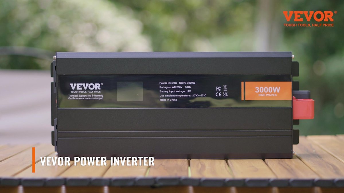 EcoLine - Omvormer 12V Naar 220V/230V - 500w / 1000w Vermogen Gemodificeerde Sinus Spanningomvormer