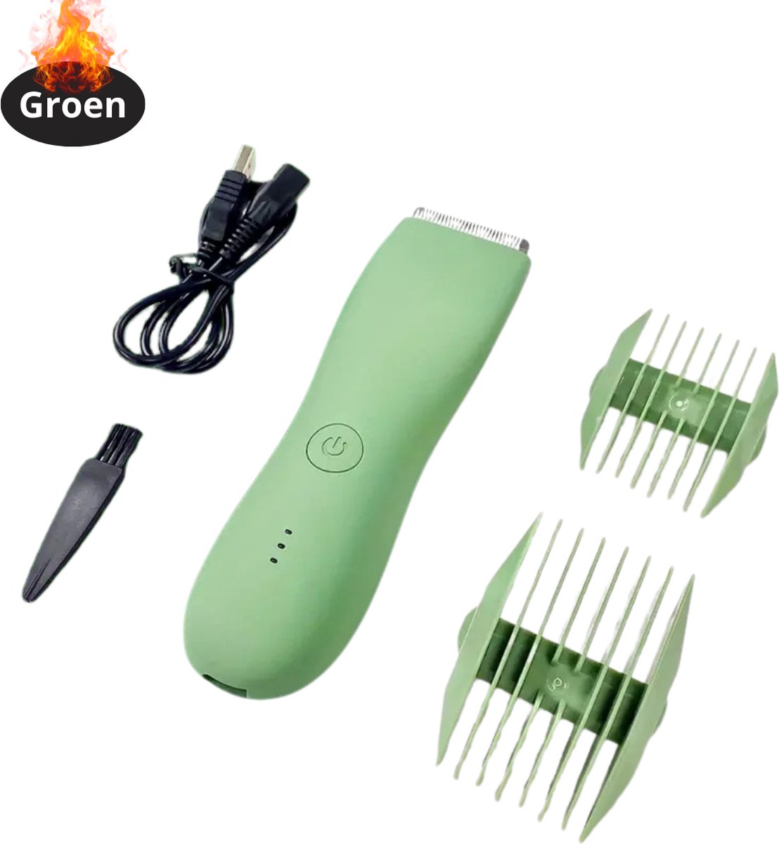 Bovista Tondeuse - Bodygroomer Mannen - Scheerapparaat - Baardtrimmer - Groen