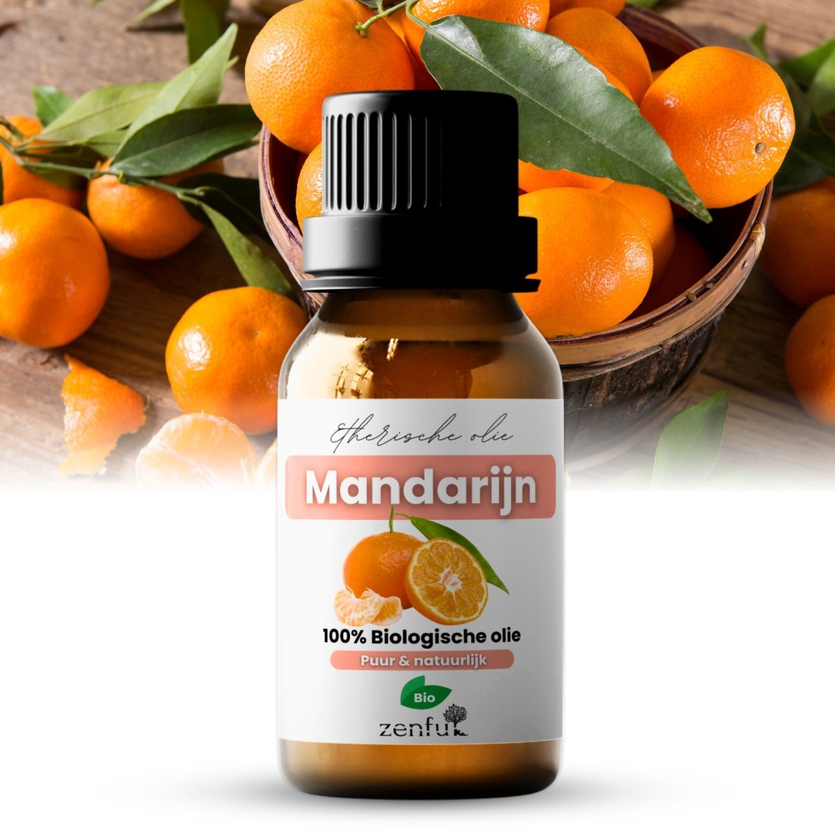 Mandarijn olie - 100% Biologisch & Puur - Mandarijnolie - Etherische olie - Natuurlijk - 10ml