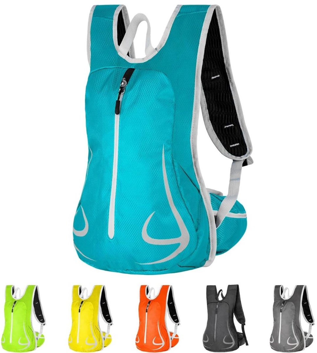 Zylo® - Hardloop Rugzak - Running Backpack - Hardlooprugzak - Waterdichte Sportrugzak - 14L - 18x31x45cm - Blauw